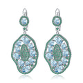 GEM'S BALLET 7.74Ct Natural Sky Blue Topaz Hyperbole Earrings 925 Sterling Sliver Gemstone Vintage Drop Earrings For Women Party